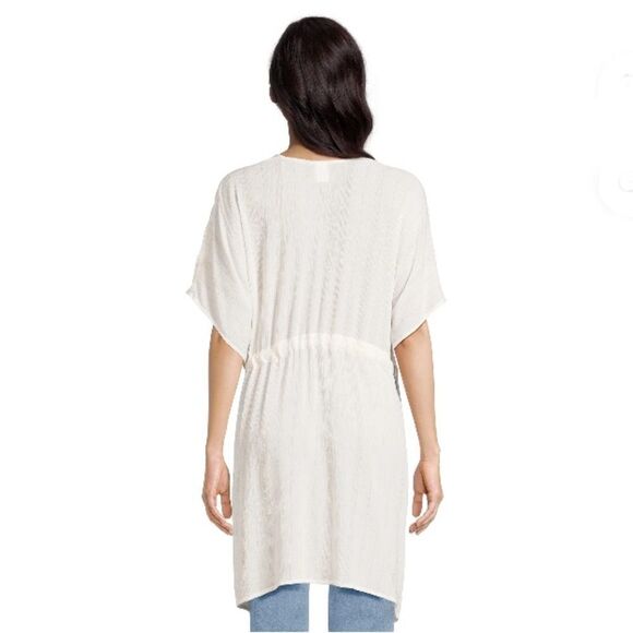 Tie Front Layering Kimono Cardigan Coverup Size L/XL - Picture 6 of 7